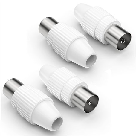 Prise Antenne TV Fiche d'antenne coaxiale mâle & coaxiale femelle coupleur pour la télévision par câble IEC TV Antennes pour câb