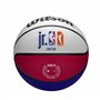 Wilson Basketball Jr. NBA WNBA DRV Light, Outdoor and Indoor, Size: 5, Blue/Red/White