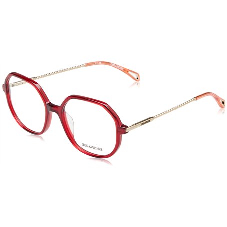 Zadig & Voltaire Eyeglass Frame Vzv382 Zadig&Voltaire Shiny Transp.Bordeaux Red 53/17/135 Femme Lunettes de Soleil