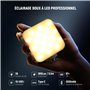 Portable Bicolore 3200K~5600K Dimmable Caméra Lumière Douce avec 3 Chaussure Froide
