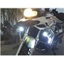 2 x LED Phare Auxiliaire Lampe Avant Feux Brouillard 40W IP67 DRL avec Support pour R1200 GS X-ADV 750 Universal Moto