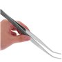 ULTNICE Lot de 2 pinces pour cuisine professionnelles, multi-usages et multifonctions avec pointe courbée et droite