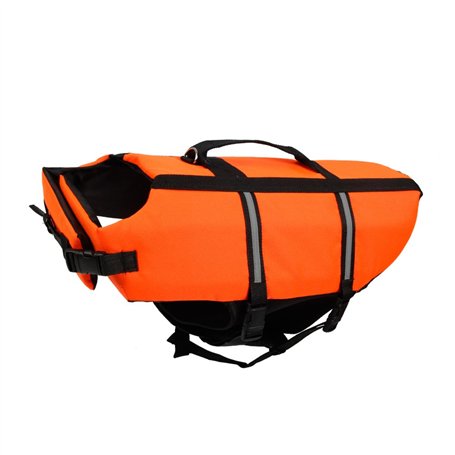 Chien Gilet réfléchissant Gilet de sauvetage pour petit chien 0 – 3 kg Taille XXS orange
