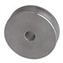 BQLZR Poulie à gorge simple en alliage d'aluminium argenté de 31 x 15 x 6 mm à alésage fixe de 6 mm pour arbre de moteur de 3 à