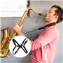 Rosenice - Harnais réglable pour saxophone alto/ténor/baryton - Noir