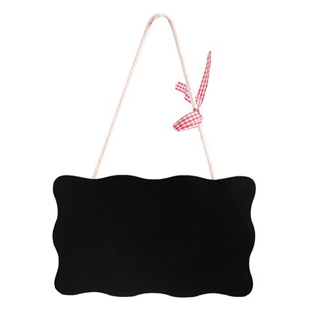 ULTNICE Pancarte en Ardoise pour Porte de Réception - Noir