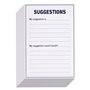 Boîte à Suggestions en Bois avec Serrure et Poche, Boîte à Bulletins, 50 Cartes de Suggestions et 1 Stylo Inclus, marron