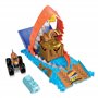 Hot Wheels Coffret Monster Trucks Arena Smashers Défi du Croque-Trésor avec 1 Monster Truck Tiger Shark Et 1 Voiture Broyée