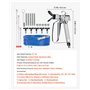 VEVOR Kit Pistolet pulvérisateur Peinture sans air et Tuyau, 248 Bar, Ensemble tuyaux pulvérisation de Peinture Haute Pression a
