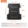 VEVOR Tapis de Coffre Compatible avec Ford F250/F350 2017-2024, Tapis de Benne en TPE Épais et Résistant, Housse de Coffre Antid