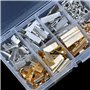 Kissral 370pcs Kit Bijoux Creation Kit Fabrication Bijoux avec Anneaux Ouverts et Extenseurs de la Chaîne Fermoir Mousqueton Fer