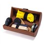 YUET Kit De Cirage Chaussure Noir Nettoyage De Chaussures Pour Cuir Marron Et Avec Brosse De Polissage