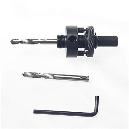 KATSU A2 Arbre pour Scie Cloche 32–152mm Hex Plus Bi Métal Core Embouts pour Scie Trépan HSS Cutter Adaptateur avec 2 Forets Pil