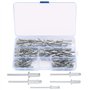 120 Pièces Rivets Aveugles en Aluminium