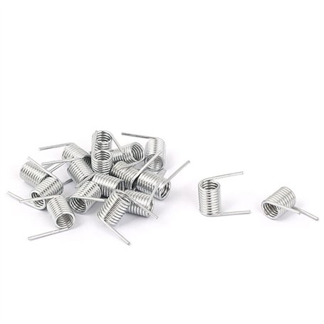 sourcing map 0.7Mmx5.8x8mm zingué Ressort Torsion Droite 17pcs