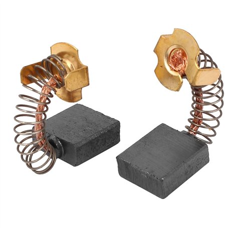 sourcing map Moteur Charbon Carbone Brosse Rechange 18mm x 17mm x 7mm pour Électrique Moteurs 2Pcs