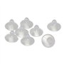 sourcingmap 8pcs Ventouses Anti-collision Transparente en Caoutchouc pour Verre Bureau Maison Coussinet Suspensions à Ventouse