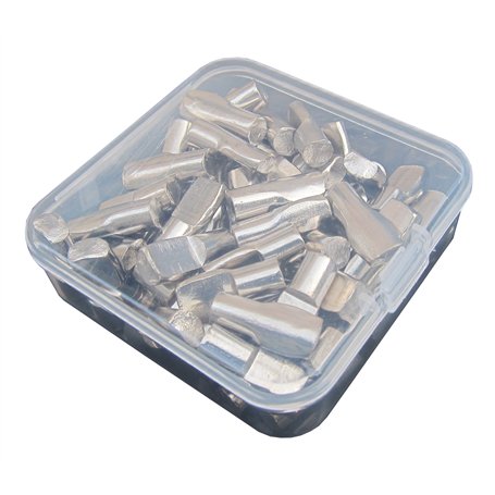 Lot de 60 taquets plats de 6 mm