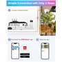 ZOSI H.265+ Kit Vidéo Surveillance avec 8CH H.265+ 5MP Lite DVR et Disque Dur 1 to, 4 Caméra de Surveillance Extérieure IP66, Dé