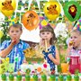 44PCS Le Roi Lion Party Decoration Le Roi Lion Birthday Party Balloon Set Le Roi Tirant Le Slip Gâteau De Gâteau Dans Le Ballon 