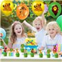 44PCS Le Roi Lion Party Decoration Le Roi Lion Birthday Party Balloon Set Le Roi Tirant Le Slip Gâteau De Gâteau Dans Le Ballon 