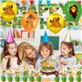 44PCS Le Roi Lion Party Decoration Le Roi Lion Birthday Party Balloon Set Le Roi Tirant Le Slip Gâteau De Gâteau Dans Le Ballon 