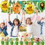44PCS Le Roi Lion Party Decoration Le Roi Lion Birthday Party Balloon Set Le Roi Tirant Le Slip Gâteau De Gâteau Dans Le Ballon 