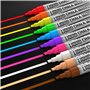 Kassa propose un paquet de 10 marqueurs à craie liquide multicolores néon non toxiques, non toxiques et effaçables pour diverses