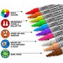 Kassa propose un paquet de 10 marqueurs à craie liquide multicolores néon non toxiques, non toxiques et effaçables pour diverses