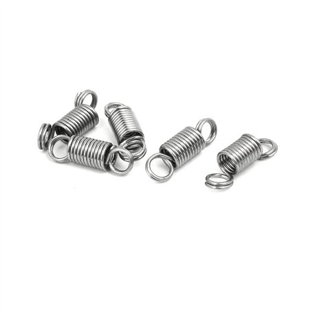 sourcing map Ressort de Traction Ressort de Tension Ressorts d'Extension 0.8mmx6mmx20mm 304 Inoxydable Acier Argenté 5pcs