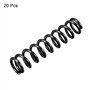 35mm Libre Longueur Ressort Acier Extension Ressort Noir 20Pcs