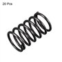 20mm Libre Longueur Ressort Acier Extension Ressort Noir 20Pcs