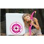 AUVIM Arc Jeu de tir à l'arc flèche et Arc pour Enfants avec Feux Flash LED 1 Cible 10 flèches 1 Support de flèche Jeu d'arche d