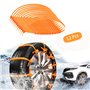 izosen Lot de 12 chaînes à neige antidérapantes universelles pour voiture