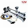 YIYDA Klaxon pneumatique 12V Klaxon de voiture argent 165db Support de bande de Klaxon de camion Corne de trompette à double tub