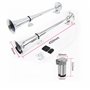 YIYIDA Klaxon d'Air Chrome Zinc 165db Pour Voiture, Camion, Yacht - Trompette Haute et Basse 12V Argent