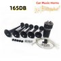 YIYIDA Trompette musicale Dixie Haut - parleur air cornet 165db Car Horn Trompette d'air Klaxon de voiture noir à cinq tubes Cor