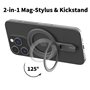PETERONG Stylet Magnétique avec Anneau Support Téléphone Compatible avec MagSafe pour Tablette à Écran Tactile/Téléphones Portab