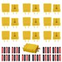 10 paires Amass XT30U Mâle Femelle Connecteurs Bullet Fiches d'alimentation Adaptateurs avec 20 paires de tubes thermorétractabl