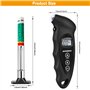 GODESON manometre pression pneu digital 150 PSI 10 Bar avec 4 réglages et jauge profondeur la bande roulement, Accessoire voitur