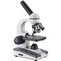 AmScope - Microscope monoculaire composé, grossissement 40X-1000X, oculaires WF10X et WF25X, éclairage LED, champ lumineux, cond