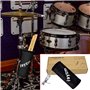 Rayzm support de sac pour baguette batterie, Nylon mallet/brosse/batteur Porte-baguette avec une pince en aluminium pour le kit 