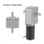 sourcing map Arbre Moteur Engrenage Vis Sans Fin Double DC 12V 30RPM Moteur Réduction Vitesse