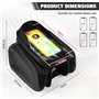 XRPRPX Sacoche de Cadre Velo Étanche Sac Cadre Vélo Téléphone Support de Téléphone Bicyclette Sacoche Vélo VTT Imperméable avec 