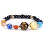 Senlinmu Galaxy Solar System Bracelet Univers Neuf Planètes Star Pierre Naturelle Perles Bracelets Bracelets
