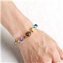 Senlinmu Galaxy Système Solaire Bracelet Tressé Univers Les Neuf Planètes Étoile Pierre Naturelle Perles Bracelets Réglables Bra