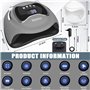 Lampe UV LED Machine UV Led pour Ongles 4 Minuteries 10s/30s/60s/99s