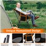 POWZOO Chaise de Campings Pliante,Chaise Pliante Ultra Légère Chaise de Plage Pliable,Charge Maximale 120kg,Chaise Campings avec