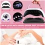 GUHAOOL Lampe UV Sèche Ongles, 180W Lampe UV Ongles Gel, Machine Lampe Gel Vernis Semi Permanent, UV LED Lampe Ongles avec Poign