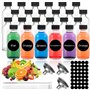 MWZEAUL 24PCS Mini Bouteille Verre Réutilisables